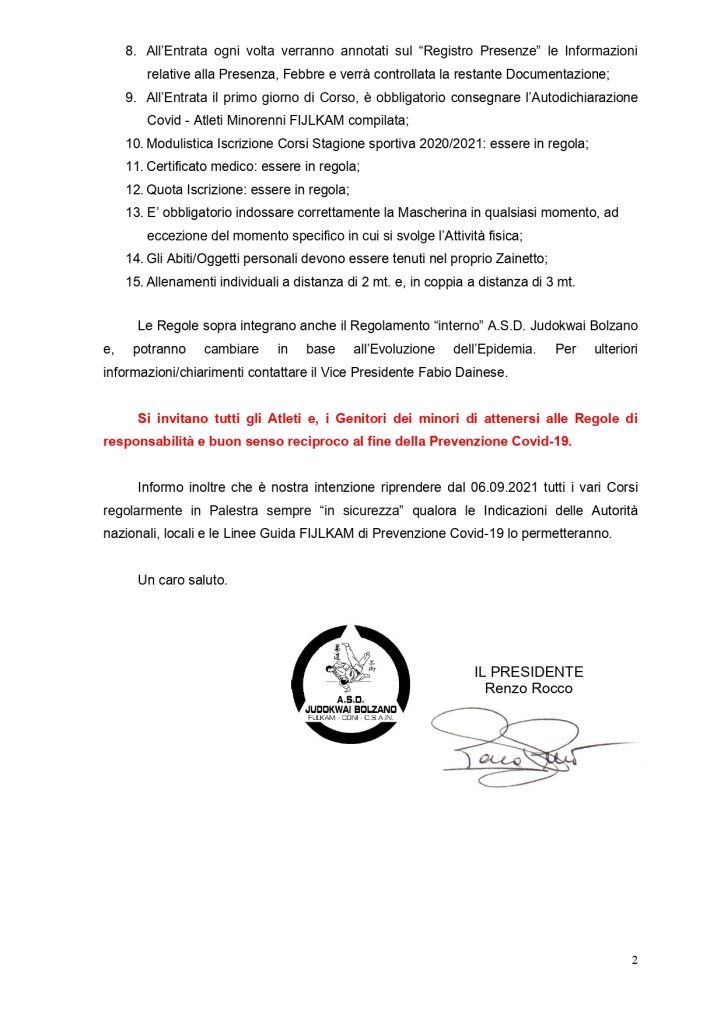 A.S.D. Judokwai Bolzano   Ripresa Corsi 44° Stagione sportiva 2020 2021 di Judo con contatto in sicurezza per Bambini e Ragzzi   Campo da calcio Resia B   dal 18.05.2021_page-0002