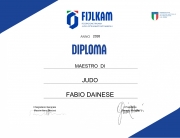 Fabio Dainese Maestro di Judo FIJLKAM 13.06.2026